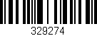 Código de barras (EAN, GTIN, SKU, ISBN): '329274'