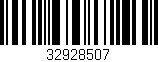 Código de barras (EAN, GTIN, SKU, ISBN): '32928507'