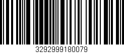 Código de barras (EAN, GTIN, SKU, ISBN): '3292999180079'