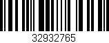 Código de barras (EAN, GTIN, SKU, ISBN): '32932765'