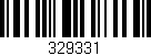 Código de barras (EAN, GTIN, SKU, ISBN): '329331'