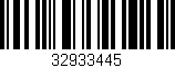 Código de barras (EAN, GTIN, SKU, ISBN): '32933445'