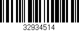 Código de barras (EAN, GTIN, SKU, ISBN): '32934514'
