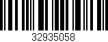 Código de barras (EAN, GTIN, SKU, ISBN): '32935058'
