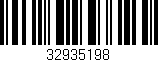 Código de barras (EAN, GTIN, SKU, ISBN): '32935198'