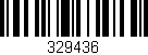 Código de barras (EAN, GTIN, SKU, ISBN): '329436'
