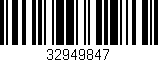 Código de barras (EAN, GTIN, SKU, ISBN): '32949847'