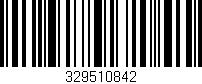 Código de barras (EAN, GTIN, SKU, ISBN): '329510842'