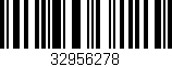 Código de barras (EAN, GTIN, SKU, ISBN): '32956278'