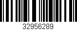 Código de barras (EAN, GTIN, SKU, ISBN): '32956289'