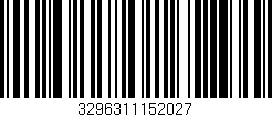 Código de barras (EAN, GTIN, SKU, ISBN): '3296311152027'
