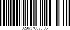 Código de barras (EAN, GTIN, SKU, ISBN): '3296370096.35'