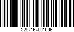 Código de barras (EAN, GTIN, SKU, ISBN): '3297164001036'