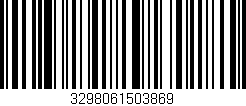 Código de barras (EAN, GTIN, SKU, ISBN): '3298061503869'