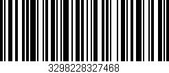 Código de barras (EAN, GTIN, SKU, ISBN): '3298228327468'