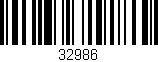 Código de barras (EAN, GTIN, SKU, ISBN): '32986'