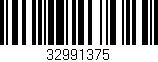 Código de barras (EAN, GTIN, SKU, ISBN): '32991375'