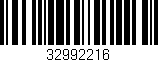Código de barras (EAN, GTIN, SKU, ISBN): '32992216'
