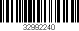 Código de barras (EAN, GTIN, SKU, ISBN): '32992240'