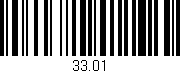 Código de barras (EAN, GTIN, SKU, ISBN): '33.01'