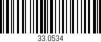 Código de barras (EAN, GTIN, SKU, ISBN): '33.0534'