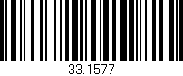 Código de barras (EAN, GTIN, SKU, ISBN): '33.1577'