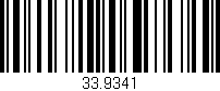 Código de barras (EAN, GTIN, SKU, ISBN): '33.9341'