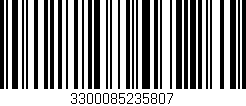 Código de barras (EAN, GTIN, SKU, ISBN): '3300085235807'