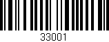 Código de barras (EAN, GTIN, SKU, ISBN): '33001'