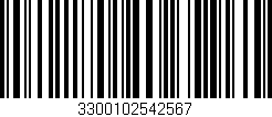 Código de barras (EAN, GTIN, SKU, ISBN): '3300102542567'