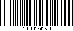 Código de barras (EAN, GTIN, SKU, ISBN): '3300102542581'
