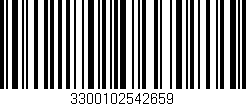 Código de barras (EAN, GTIN, SKU, ISBN): '3300102542659'