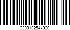 Código de barras (EAN, GTIN, SKU, ISBN): '3300102544820'