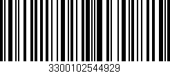 Código de barras (EAN, GTIN, SKU, ISBN): '3300102544929'