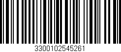 Código de barras (EAN, GTIN, SKU, ISBN): '3300102545261'