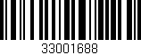 Código de barras (EAN, GTIN, SKU, ISBN): '33001688'