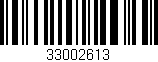 Código de barras (EAN, GTIN, SKU, ISBN): '33002613'