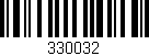 Código de barras (EAN, GTIN, SKU, ISBN): '330032'