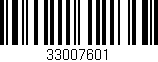 Código de barras (EAN, GTIN, SKU, ISBN): '33007601'