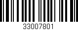 Código de barras (EAN, GTIN, SKU, ISBN): '33007801'