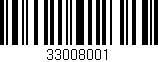 Código de barras (EAN, GTIN, SKU, ISBN): '33008001'