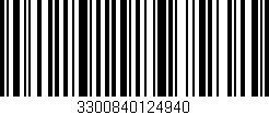 Código de barras (EAN, GTIN, SKU, ISBN): '3300840124940'