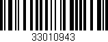 Código de barras (EAN, GTIN, SKU, ISBN): '33010943'