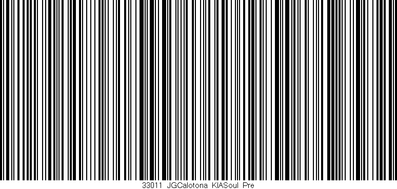 Código de barras (EAN, GTIN, SKU, ISBN): '33011_JGCalotona_KIASoul_Pre'