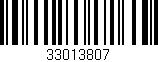 Código de barras (EAN, GTIN, SKU, ISBN): '33013807'