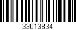 Código de barras (EAN, GTIN, SKU, ISBN): '33013834'