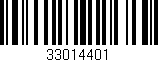 Código de barras (EAN, GTIN, SKU, ISBN): '33014401'