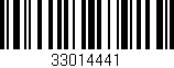 Código de barras (EAN, GTIN, SKU, ISBN): '33014441'