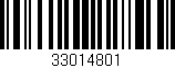 Código de barras (EAN, GTIN, SKU, ISBN): '33014801'