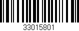 Código de barras (EAN, GTIN, SKU, ISBN): '33015801'